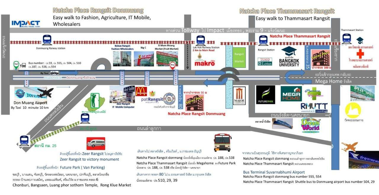 Natcha Place Thammasat Rangsit Bangkok Dış mekan fotoğraf